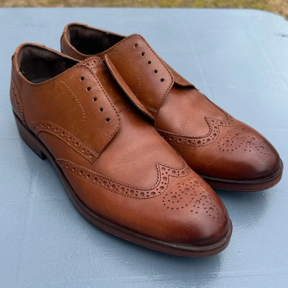 Cole Haan Brown Leather Men's Oxfords